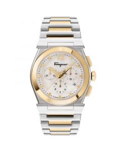 Women's Swiss Chronograph Vega Two-Tone Stainless Steel Bracelet Watch 40mm