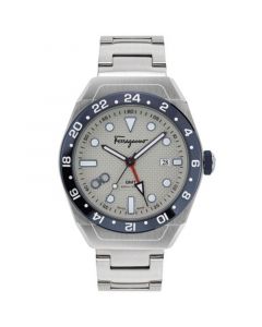 Men's Swiss SLX GMT Stainless Steel Bracelet Watch 43mm