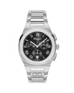 Men's Swiss Chronograph Elliptical Stainless Steel Bracelet Watch 38mm