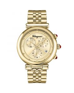 Women's Swiss Chronograph Ora Gold Ion-Plated Stainless Steel Bracelet Watch 40mm