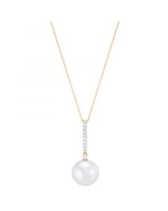 White Cultured Ming Pearl (12mm) and Diamond (1/7 ct. t.w.) 18" Pendant Necklace in 14k Gold