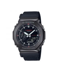 Men's Analog-Digital Metal Cover Black Cloth Band Watch, 44.4mm, GM2100CB-1A