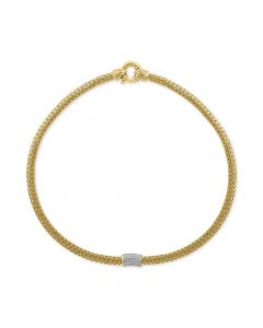 EFFY® Diamond Cluster 18" Collar Necklace (1/2 ct. t.w.) in 14k Gold-Plated Sterling Silver