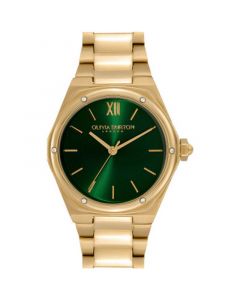 Women's Sports Luxe Hexa Ion Plated Gold-Tone Steel Watch 33mm