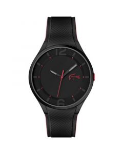 Men's Ollie Black Silicone Strap Watch 44mm