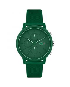 Men's L 12.12. Chrono Green Silicone Strap Watch 43mm