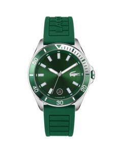 Men's Tiebreaker Green Silicone Strap Watch 43mm