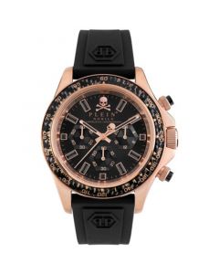 Men's Chronograph Nobile Racing Black Silicone Strap Watch 43mm