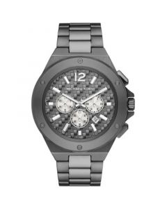 Men's Lennox Quartz Chronograph Gunmetal Stainless Steel Watch 48mm