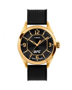 UFC Men's Quartz Athena Silicone Black Watch, 42mm