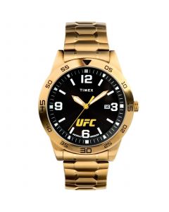 UFC Men's Quartz Legend Stainless Steel Gold-Tone Watch, 42mm