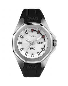 UFC Men's Quartz Pro Silicone Black Watch, 44mm