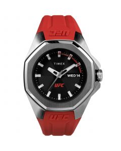 UFC Men's Quartz Pro Silicone Red Watch, 44mm