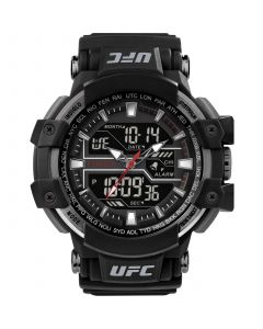 UFC Men's Quartz Tactic Resin Black Watch, 53mm