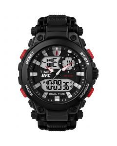 UFC Men's Quartz Impact Resin Black Watch, 50mm