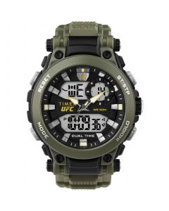 UFC Men's Quartz Impact Resin Green Watch, 50mm