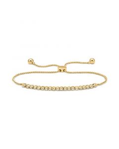 Diamond Horizontal Link Bolo Bracelet (1/4 ct. t.w.) in 10k Gold