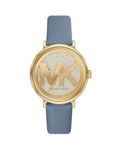 Women's Addyson Quartz Three-Hand Chambray Leather Watch 40mm