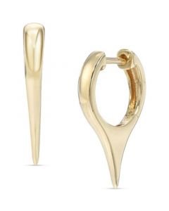 Dagger Huggie Hoop Earrings in 14k Gold