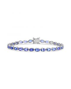 Tanzanite Tennis Bracelet (6 ct. t.w.) in Sterling Silver