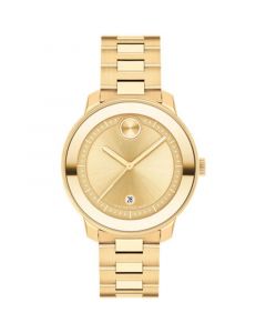 Women's Bold Verso Swiss Quartz Ionic Plated Gold-Tone Steel Watch 38mm