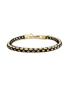 EFFY® Men's Woven Nylon Cord Bracelet in 14k Gold-Plated Sterling Silver