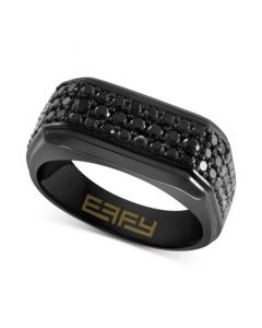 EFFY® Men's Black Spinel Ring (1-5/8 ct. t.w.) in Black PVD-Plated Sterling Silver