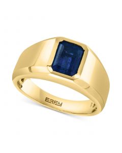 EFFY® Men's Sapphire Ring (2-3/8 ct. t.w.) in 14k Gold