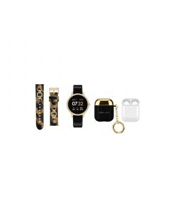 Unisex Black Interchangeable Strap Smart watch 43.2mm Gift Set