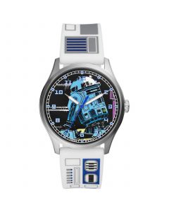 Unisex Special Edition Star Wars R2-D2 Three-Hand White Silicone Watch, 42mm