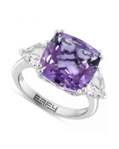 EFFY® Amethyst & White Topaz Ring in Sterling Silver (Also available in Citrine & Smoky Quartz and Green Quartz)