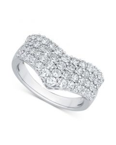 Diamond Contour Ring (1-1/2 ct. t.w.) in 14k White Gold