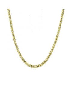 Ice Link 16" Chain Necklace in 10k Two-Tone Gold