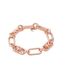 14K Rose Gold-Plated Brass Empire Link Chain Bracelet