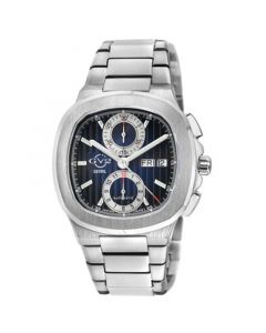 Men's Potente Chronograph Swiss Automatic Silver-Tone Stainless Steel Watch 40mm