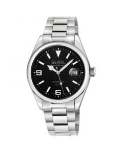 Men's West Village Swiss Automatic Silver-Tone Stainless Steel Watch 40mm