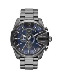 Men's Chronograph Mega Chief Gunmetal Ion-Plated Stainless Steel Bracelet Watch 59x51mm DZ4329