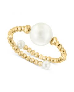 EFFY® Freshwater Pearl (3 - 8mm) Beaded Wrap Ring in 14k Gold