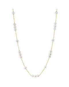 EFFY® Freshwater Pearl (6mm) 18" Collar Necklace in 14k Gold