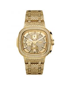 Men's Heist Platinum Series 18k Gold-plated Stainless Steel Watch, 47.5mm