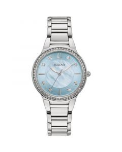 Women's Classic Crystal Stainless Steel Bracelet Watch 32mm