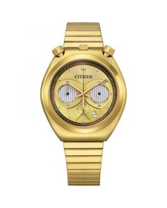 Men's Chronograph Star Wars C-3PO Gold-Tone Stainless Steel Bracelet Watch 38mm