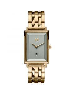 Women's Signature Square Gold-tone Stainless Steel Bracelet Watch 24mm