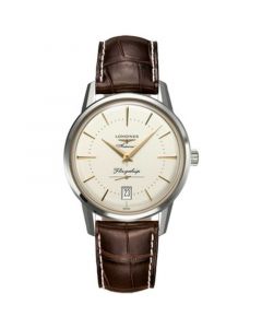 Unisex Swiss Automatic Flagship Heritage Brown Leather Strap Watch 39mm