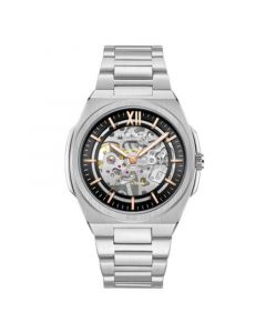 Men's Mechanical Silver-Tone Stainless Steel Watch 43mm