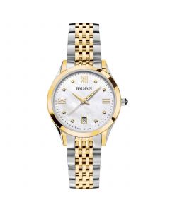 Women's Swiss Beleganza Diamond Accent Two-Tone Stainless Steel Bracelet Watch 34mm