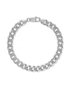 Curb Link Chain Bracelet in Sterling Silver, Created for Macy's