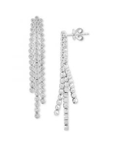 EFFY® Diamond Triple Strand Drop Earrings (1-1/4 ct. t.w.) in 14k White Gold