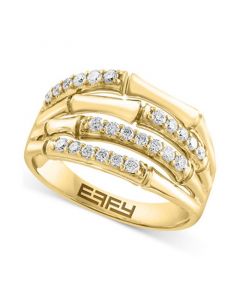 EFFY® Diamond Multirow Openwork Statement Ring (3/8 ct. t.w.) in 14k Gold