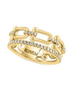 EFFY® Diamond Horsebit Statement Ring (1/4 ct. t.w.) Ring in 14k Gold